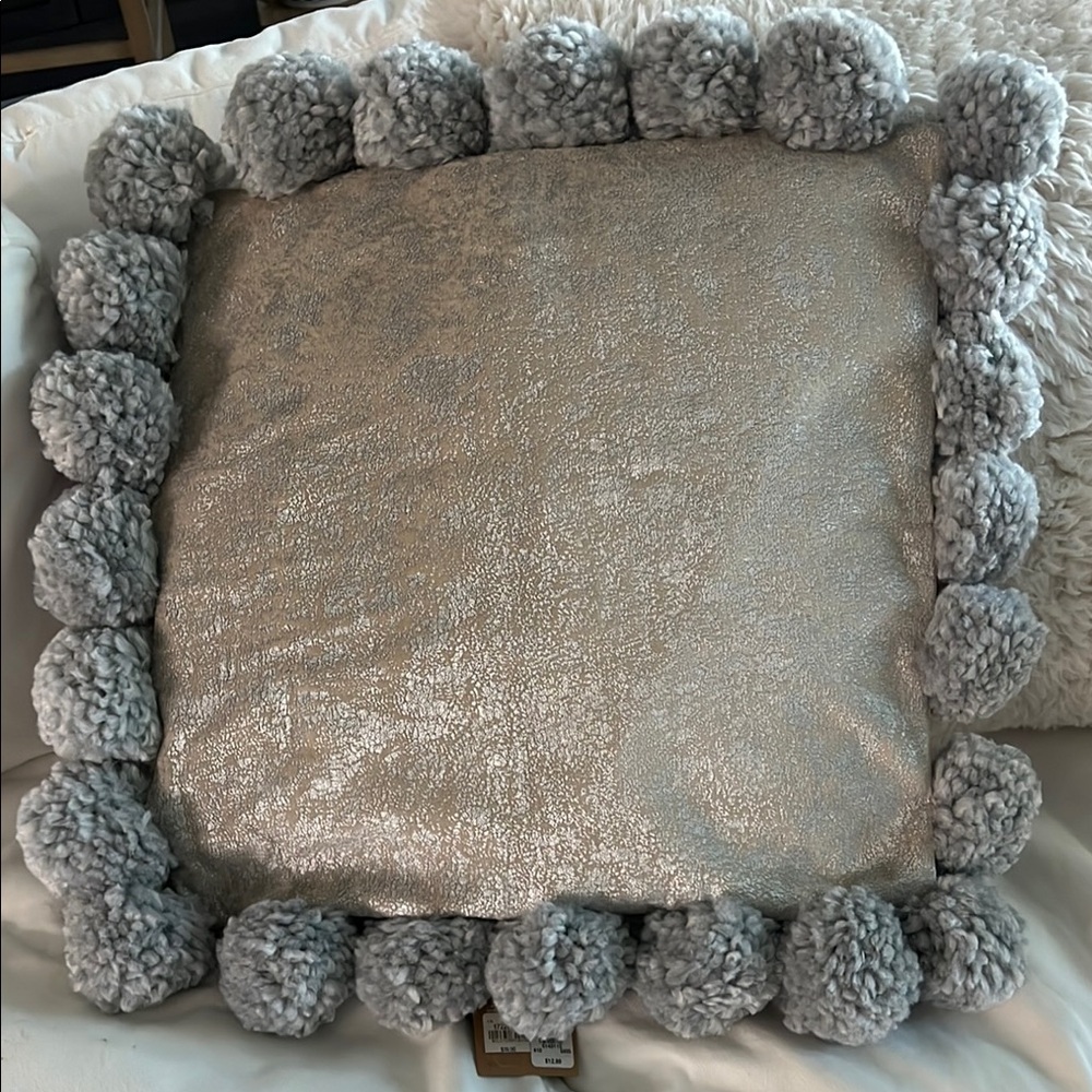 NWT West Elm Velvet Metallic Accent Pillow Cover